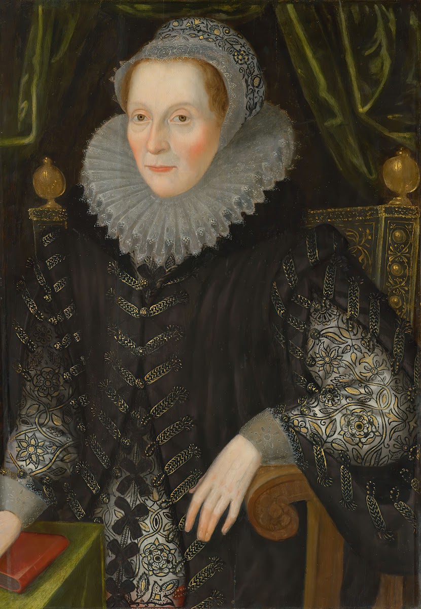 Portrait of Joan Stint Mrs George Evelyn 1550 1613