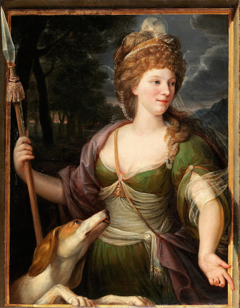 Portrait of a lady as Diana late 18th Century