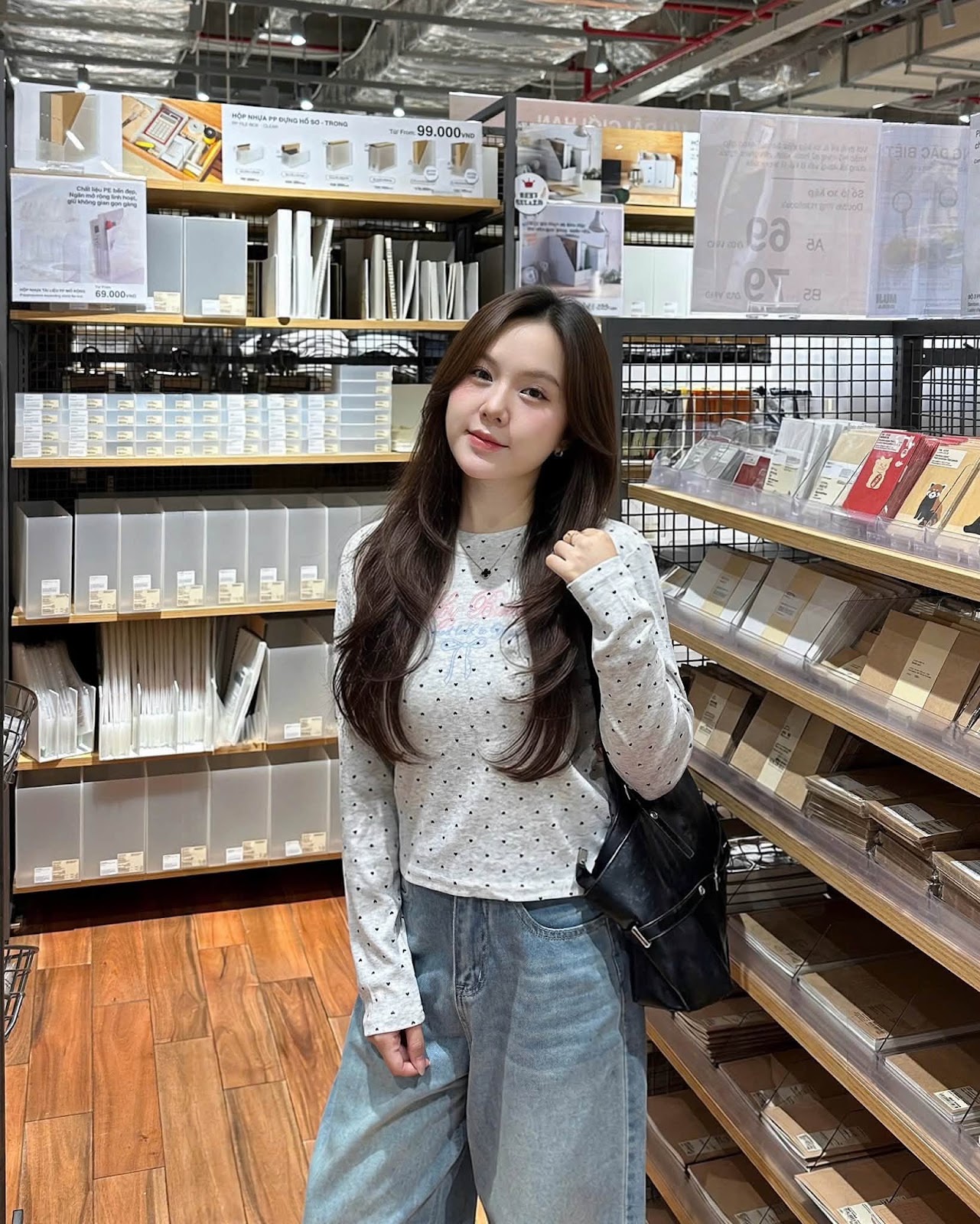Áo thun dài tay in hình tim chữ Baby bunny XONXEN SHOP 910 – Image 3