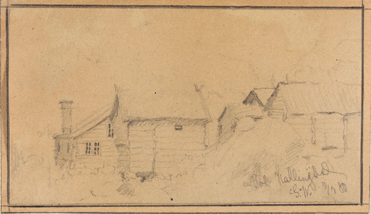 Farm Yard Gol in Hallingdal 1880