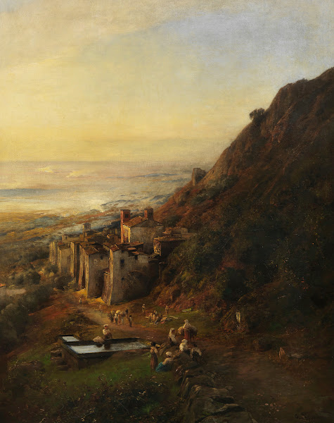 Landschaft an der Amalfiküste ca 1860 70