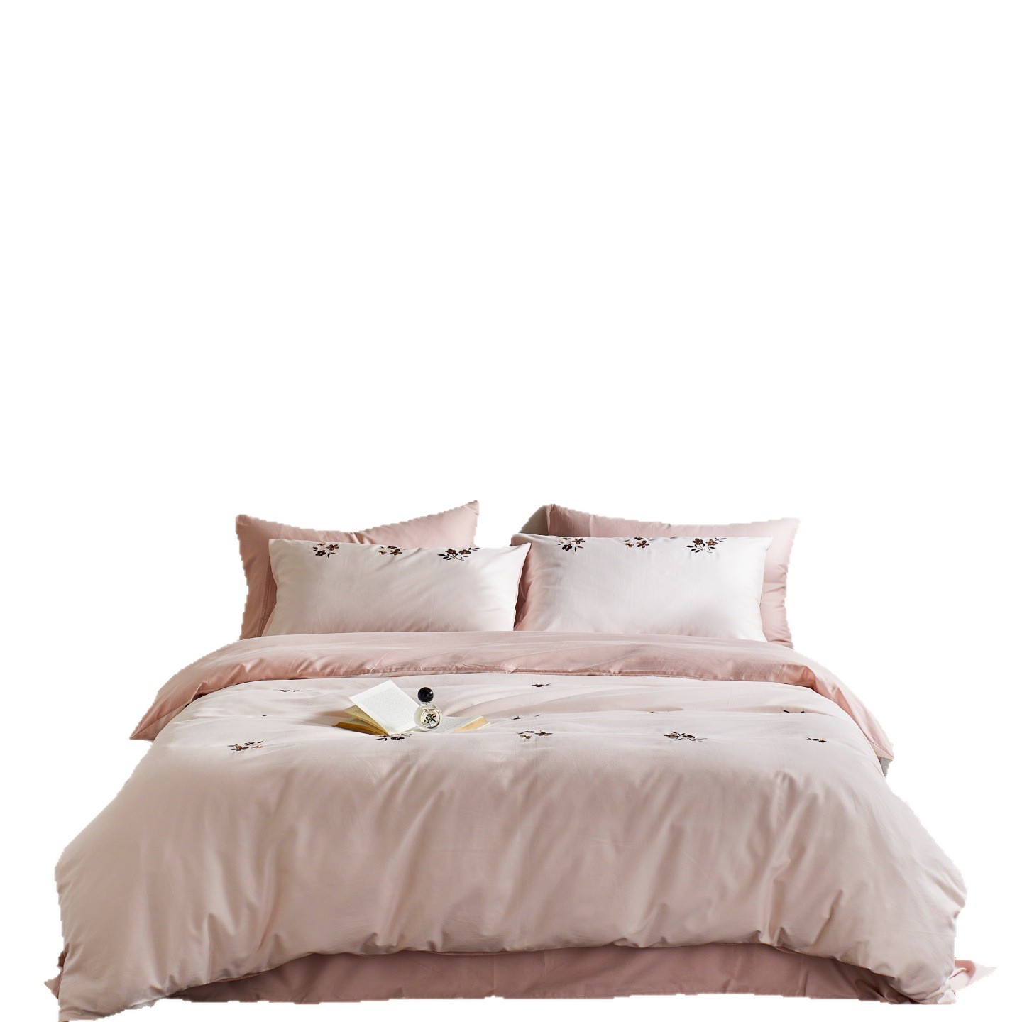 Bedding set made of brushed cotton, 4-piece