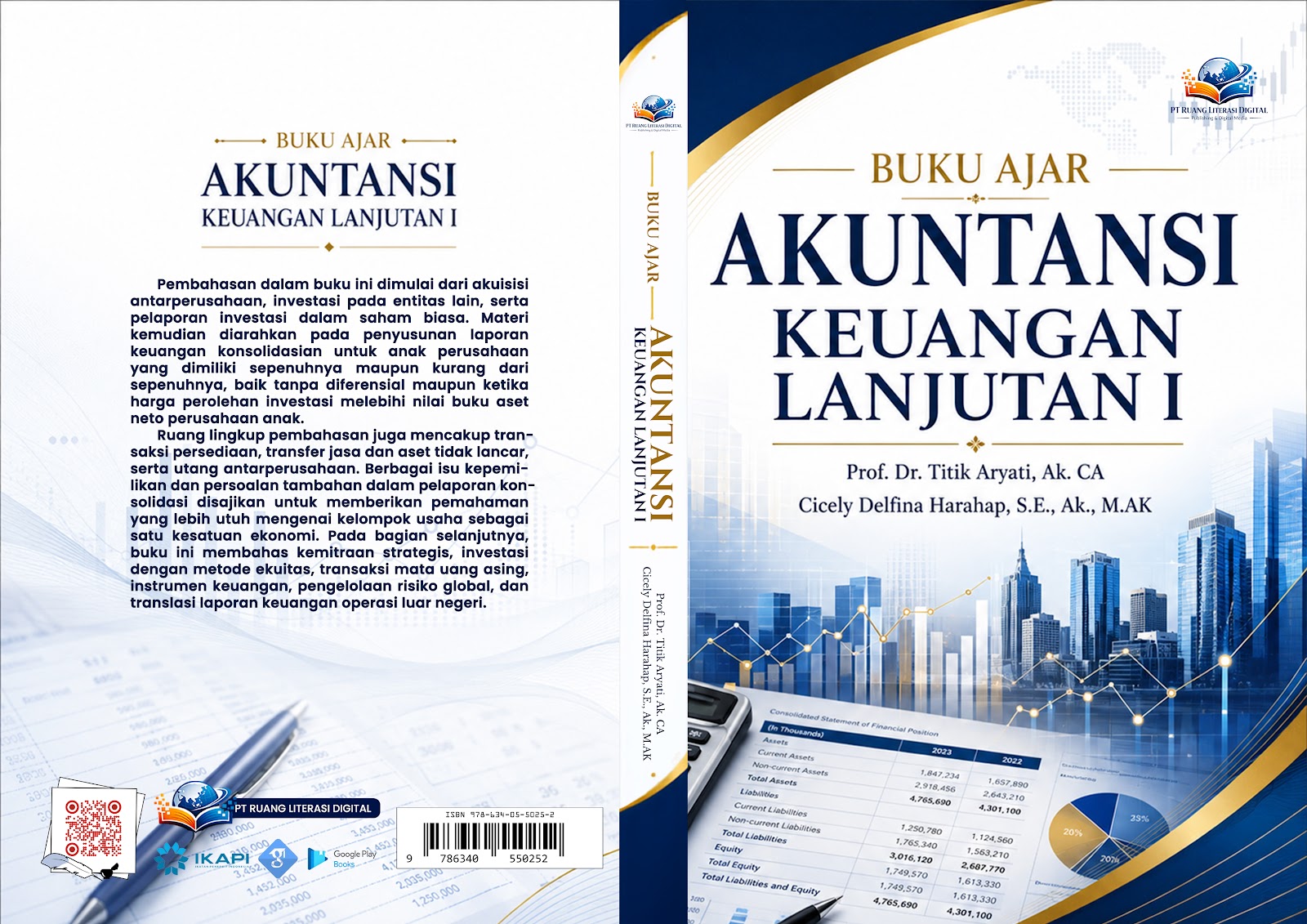 Cover depan Buku Ajar Akuntansi Keuangan Lanjutan I