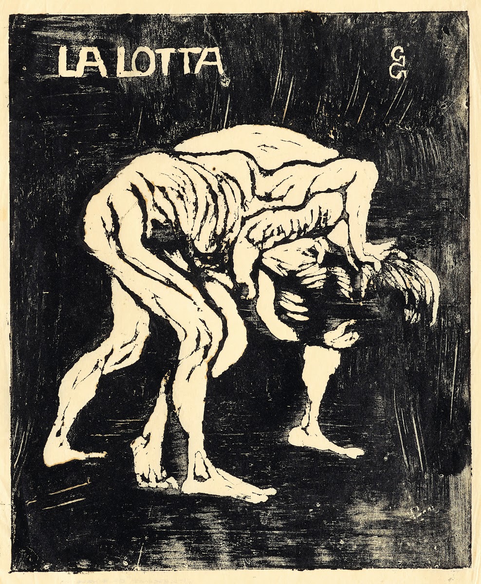 La Lotta I  Ringende Knaben  Diego und Alberto 1912