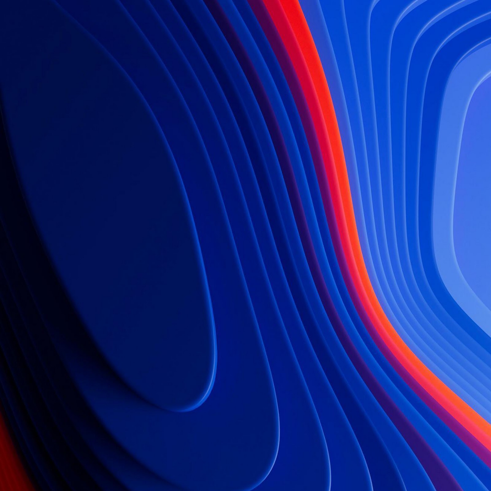 Download Abstract Blue and Red Waves Full HD iPhone