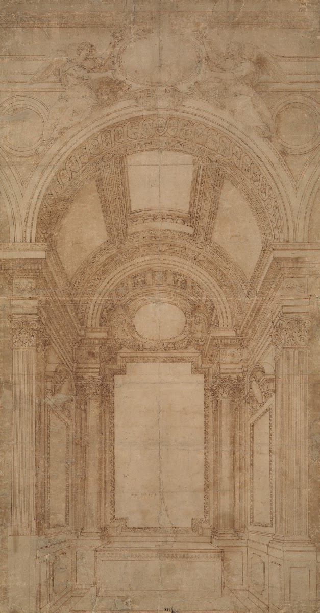 Design for an Elaborate Barrel Vaulted Chapel 14811536