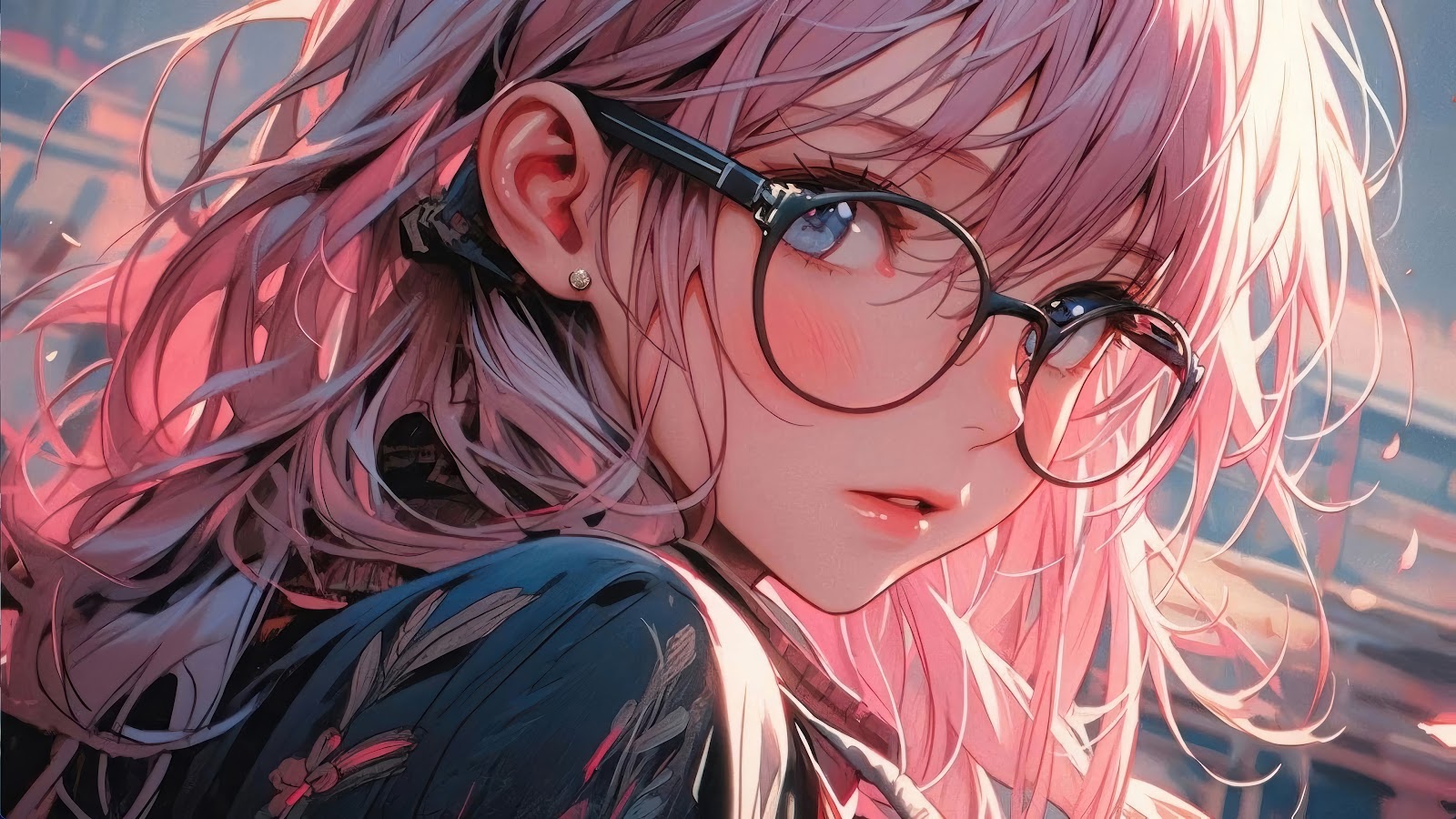 4k Anime Girl Face Wallpaper