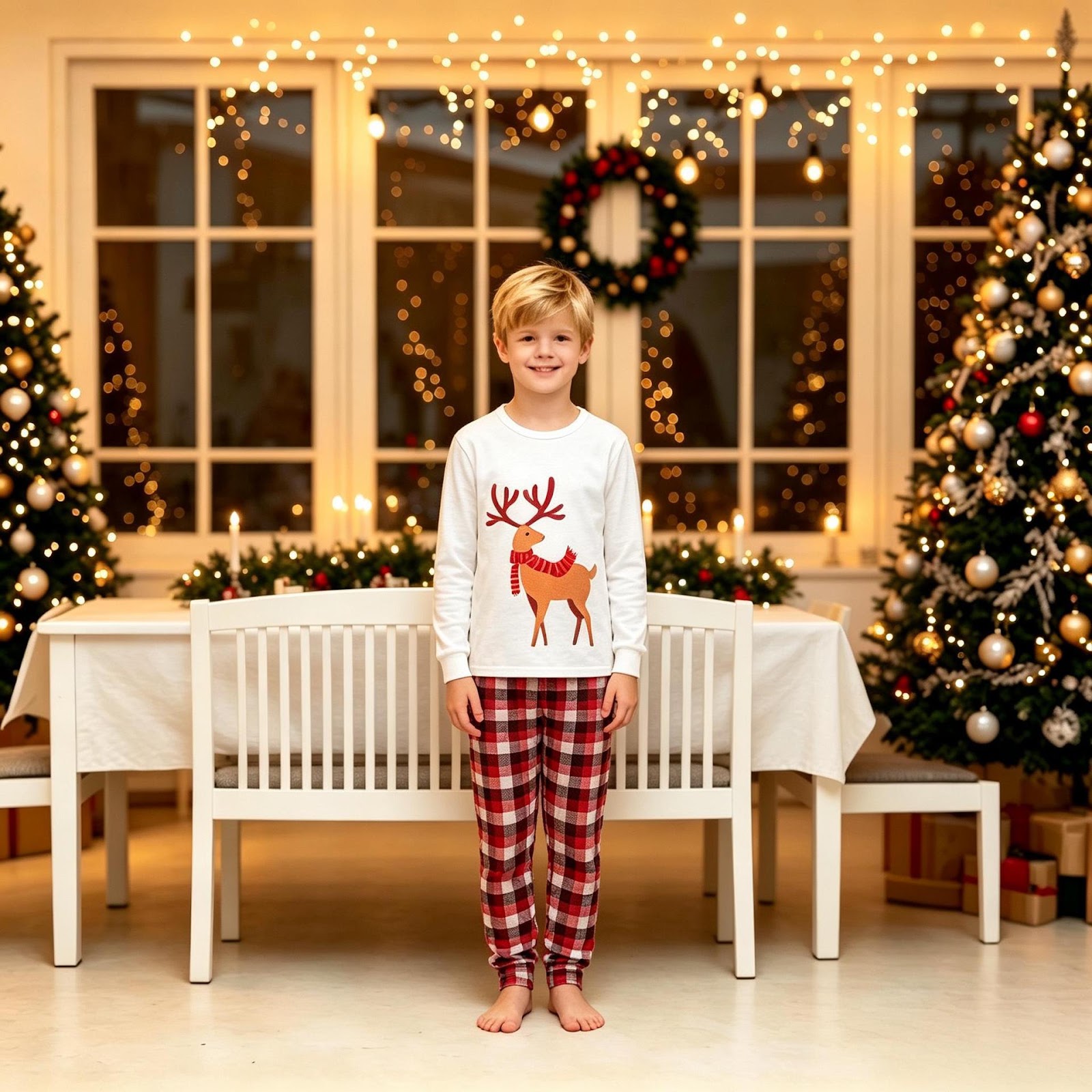 Weihnachts-Familien-Schlafanzug, 3D-Druck