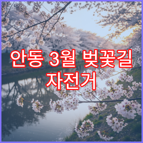 안동 3월 벚꽃길 자전거 대여 초보 라이딩 코스 팁