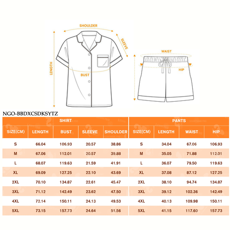 AOP NGO Bound Short Sleeve Shirt and Shorts Pajama Set