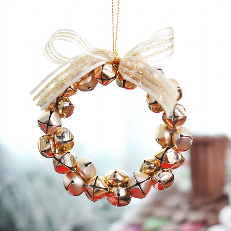 Iron Christmas wreath with bells