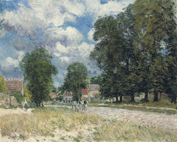 La route de Marly le Roi 1875