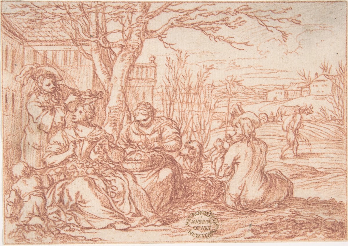 April one of a series representing the labors of the months 1690