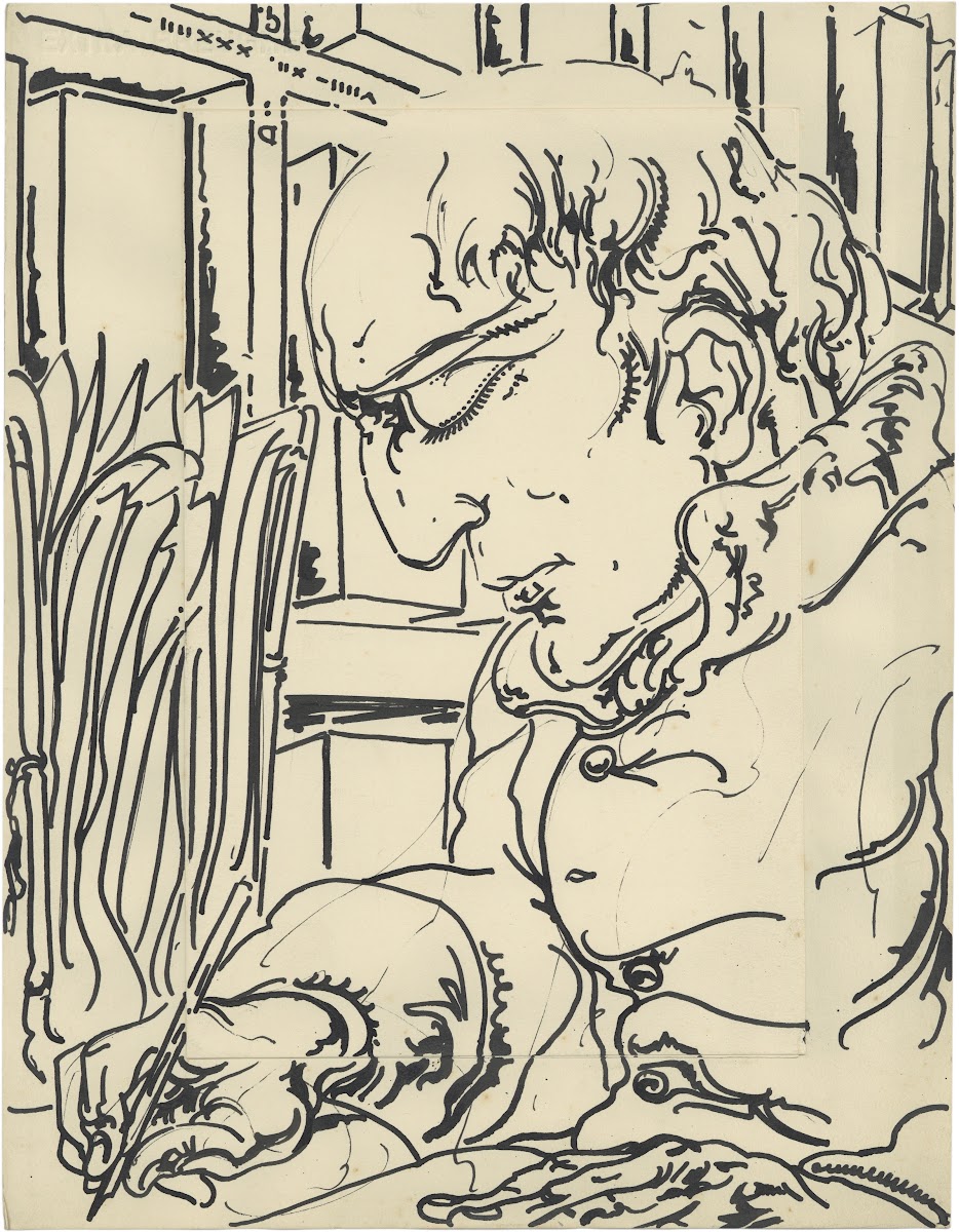 Schrijvende man 1934