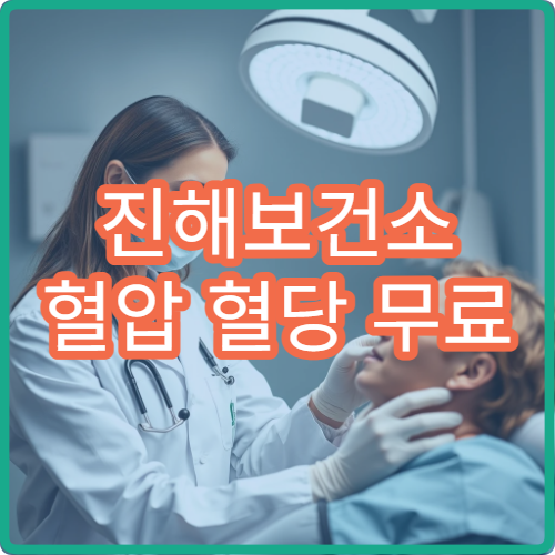진해보건소 혈압 혈당 무료 검사 가능한지 건강 측정 서비스