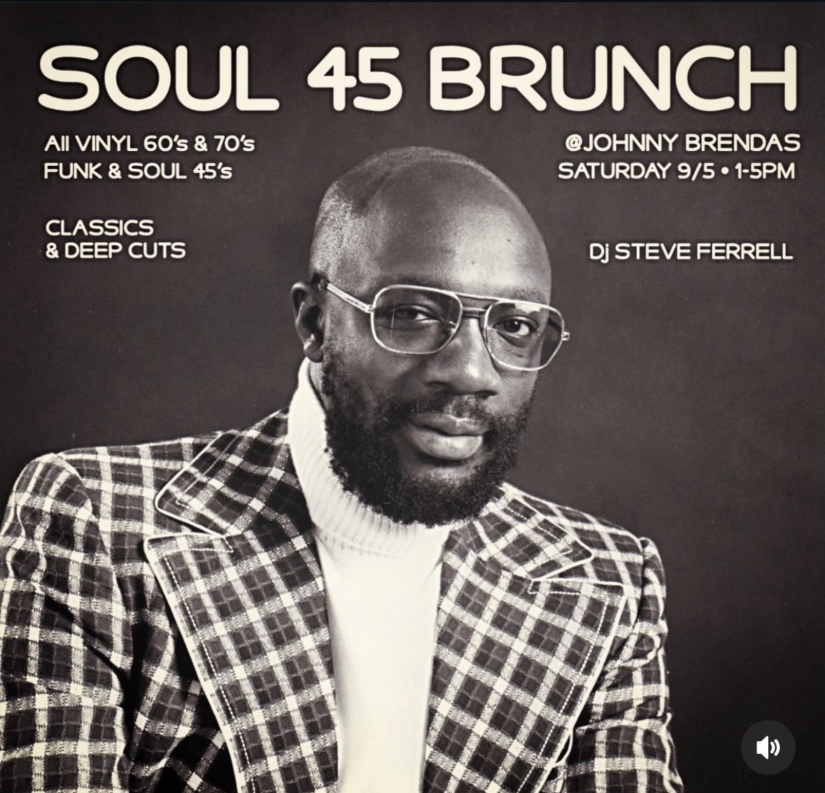 Flyer for Soul 45 Brunch