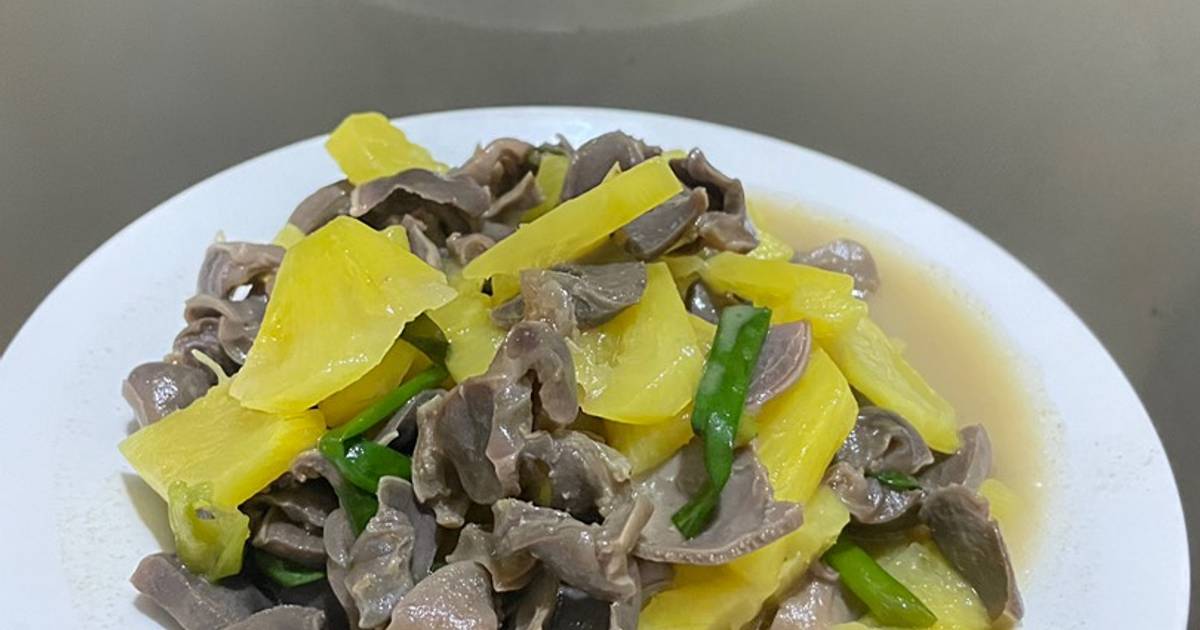 Lòng Mề Xào Dứa
