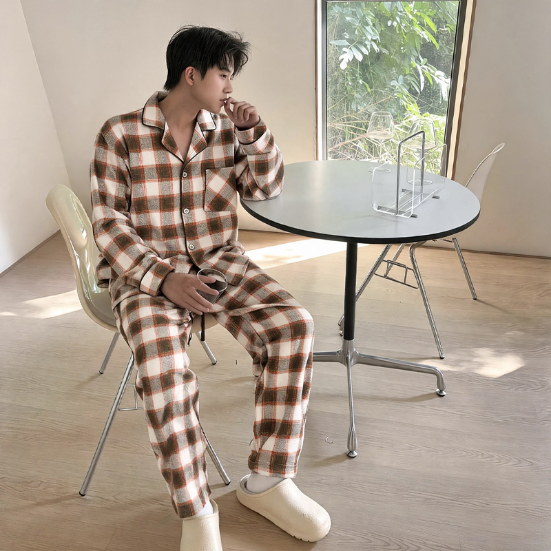 Men's Loungewear Set, insulated, brushed on both sides