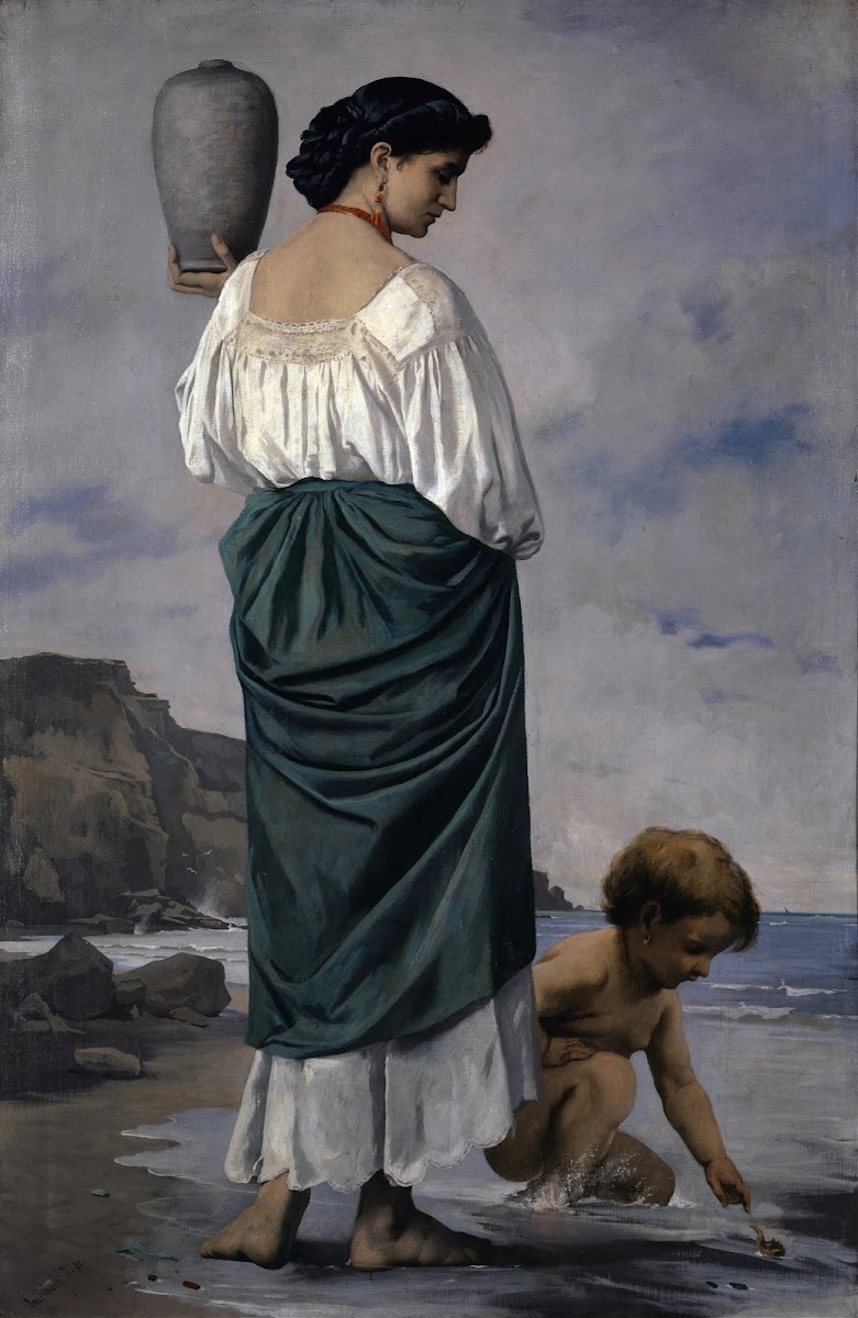 At The Beach Fisher Maiden In Antium 1870