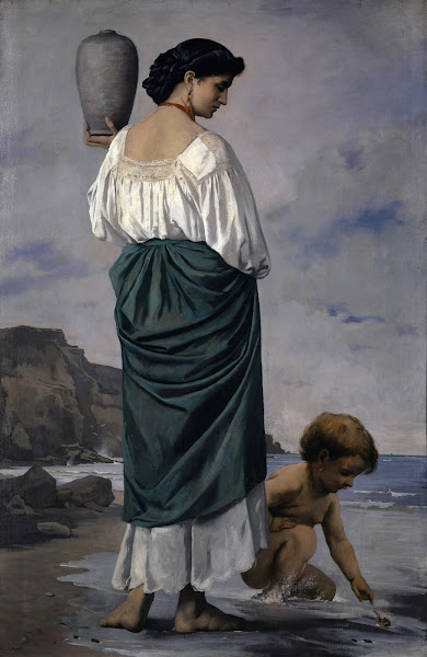 At The Beach Fisher Maiden In Antium 1870