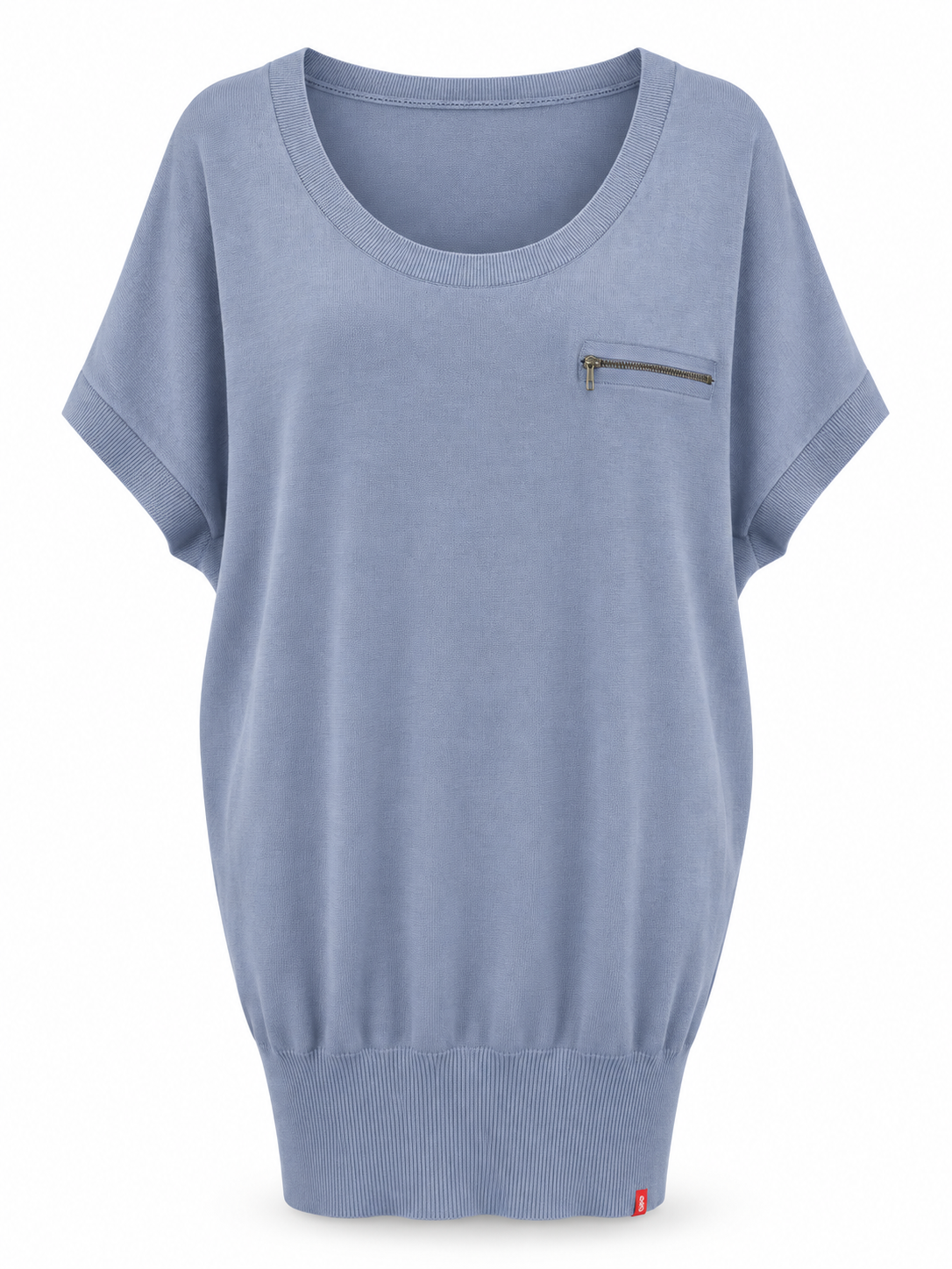 Dama - Rochie tricotată EDC by Esprit albastră cu fermoar - S