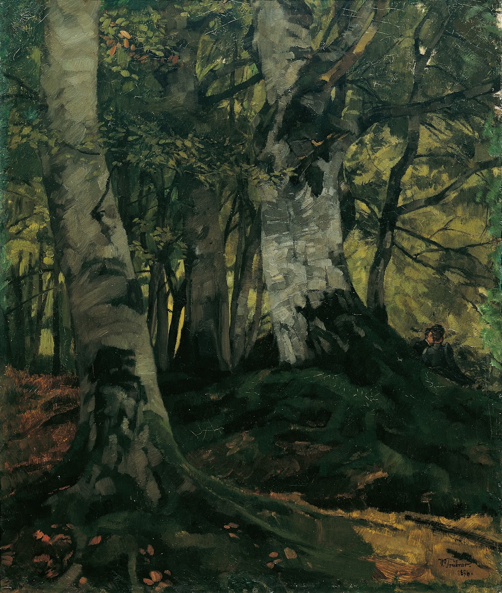 Buchenwald mit Liebespaar 1876
