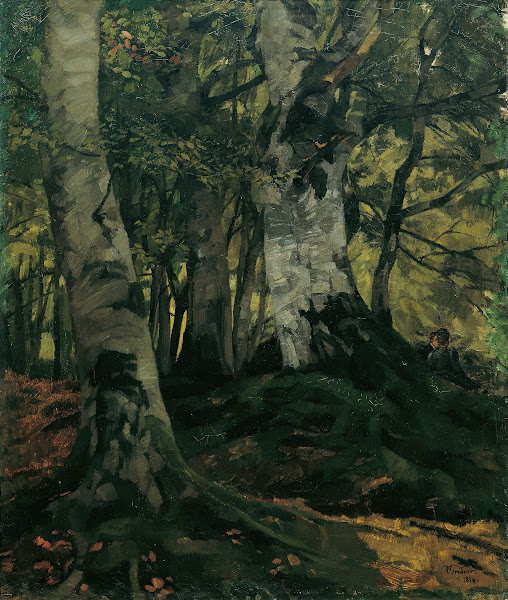 Buchenwald mit Liebespaar 1876