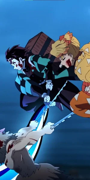 Demon Slayer, Anime, Action, Swords Full HD Wallpaper Background