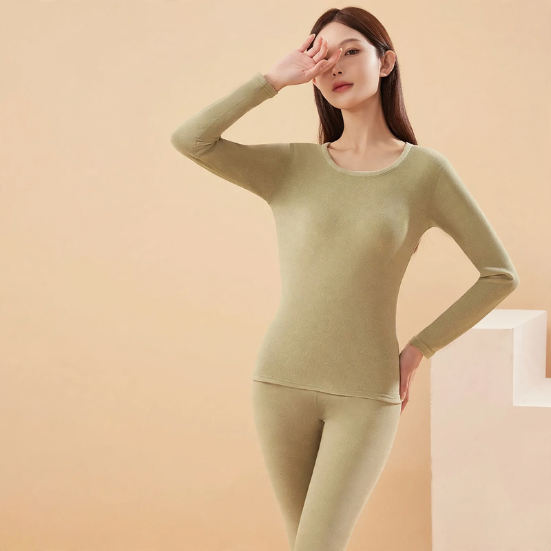 Thermal underwear set with cashmere and silk