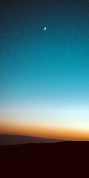 Clear And Cloudy Night Sky Full HD iPhone Wallpaper Background