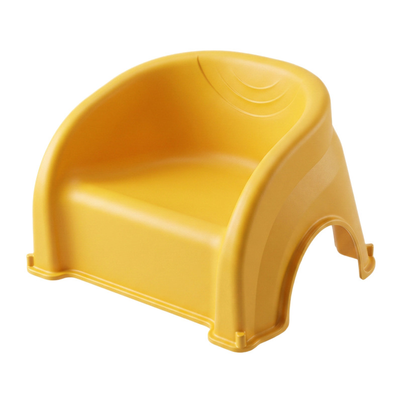 Plastic children's chair with backrest, stackable
