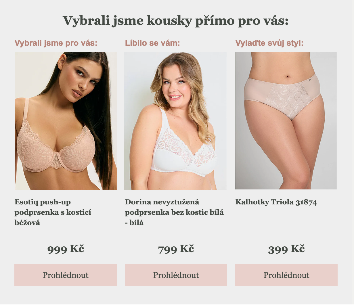 Kombinace bloků ve třech variantách