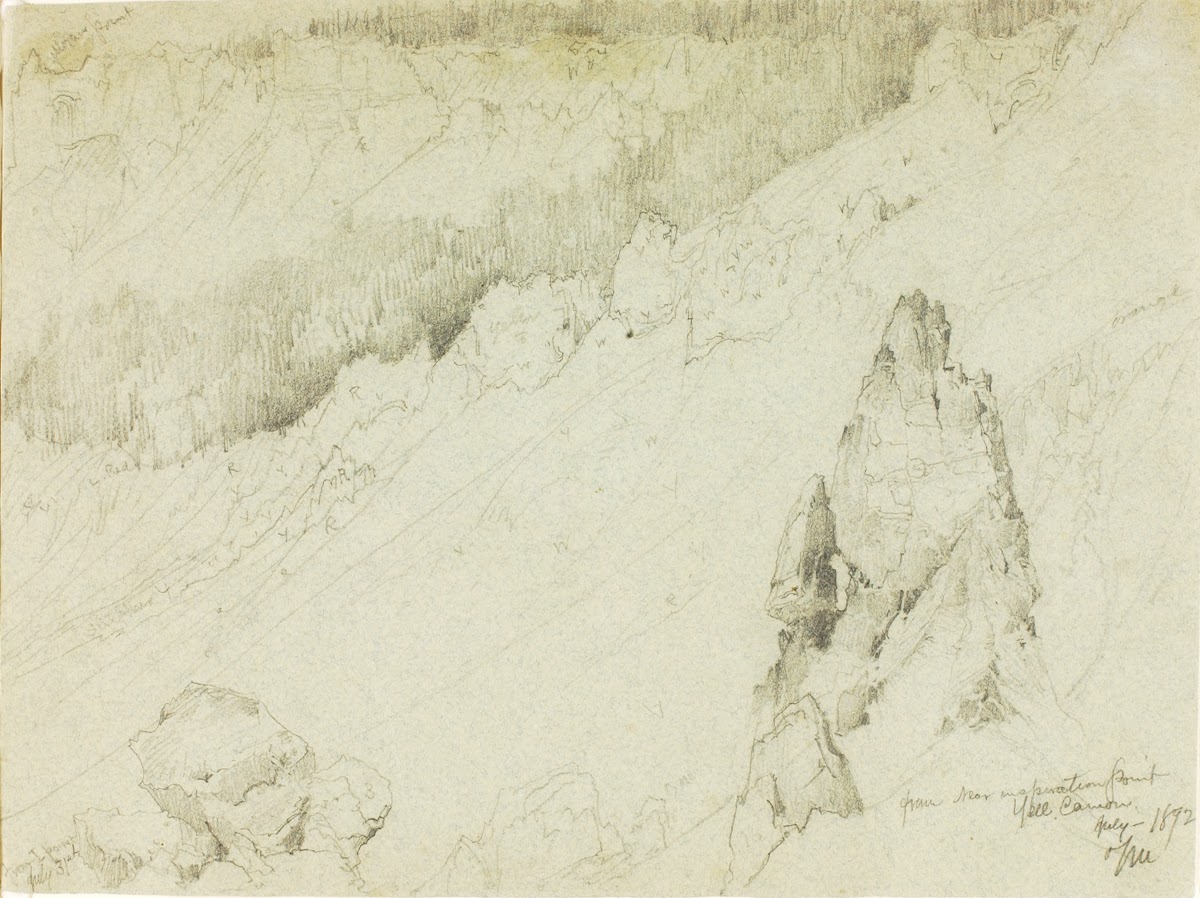From near Inspiration Point Yellowstone Canyon 1892
