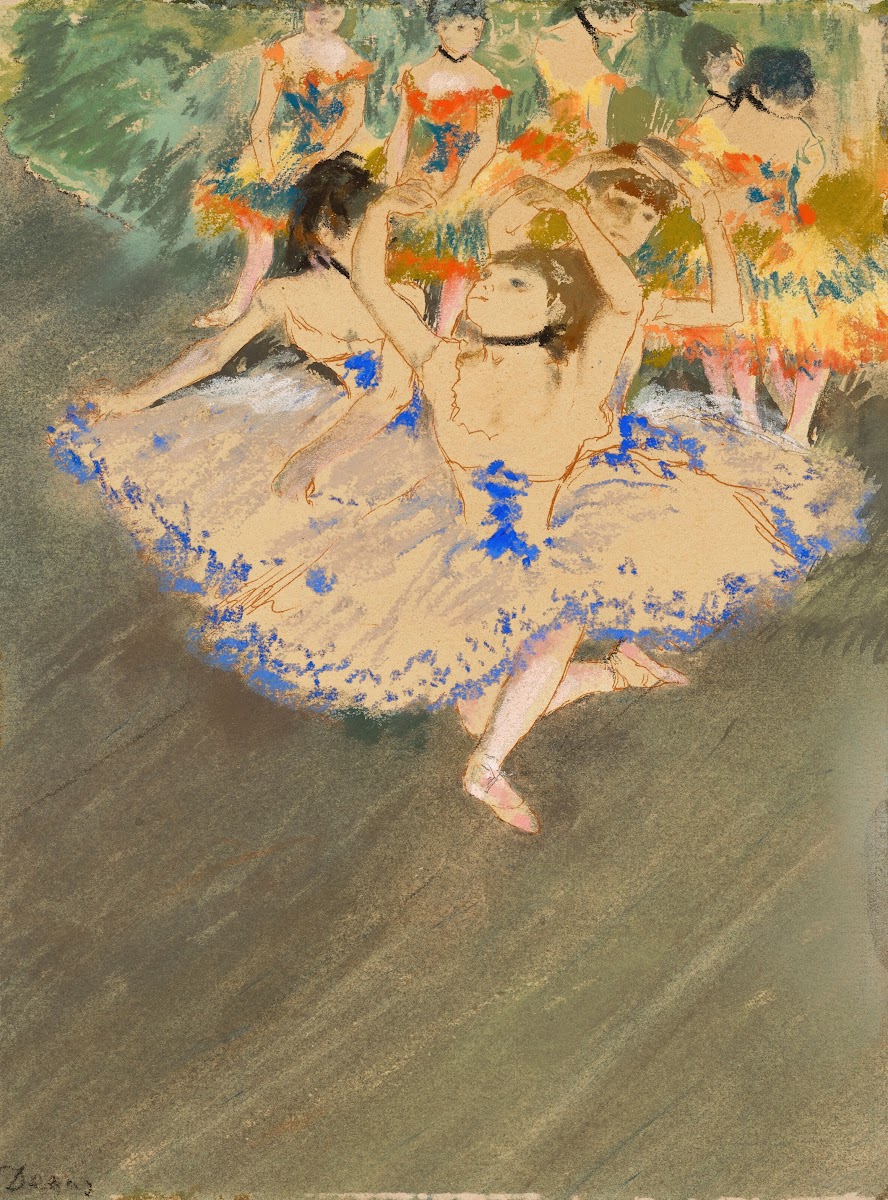 Danseuses sur la scène 1879