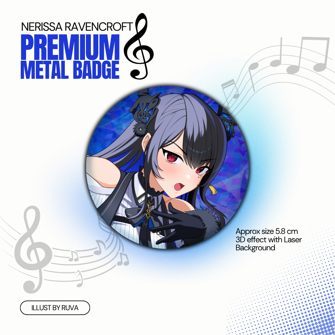Nerissa Ravencroft Metal Badge by Ruva
