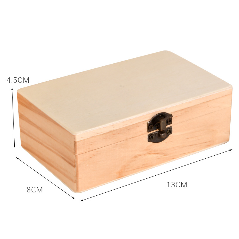 Holz-Spieluhr mit Handkurbel, modernes Design