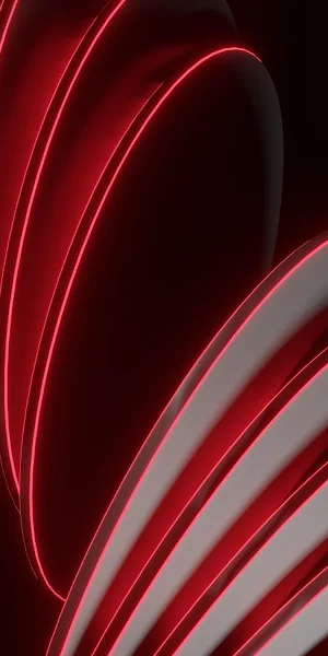 Abstract, Neon, Red, 3D Render 8K Wallpaper Background
