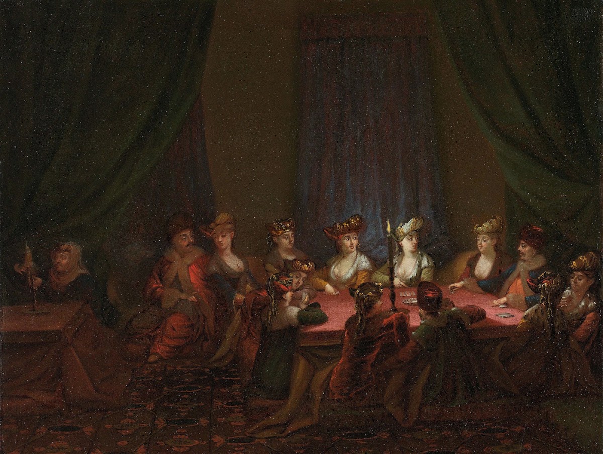 Party of Armenians Playing Cards c 1720   c 1737