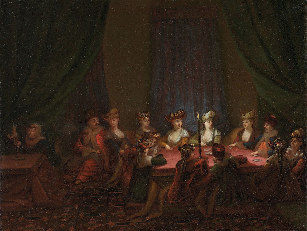 Party of Armenians Playing Cards c 1720   c 1737