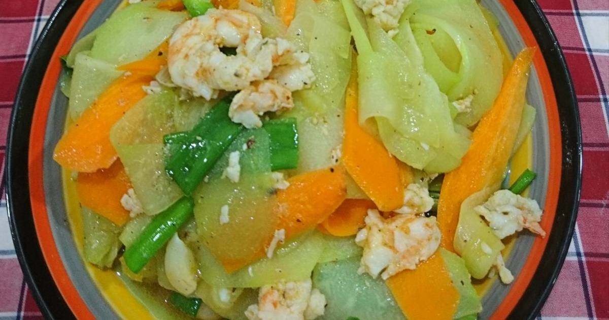 Su su cà rốt xào tôm