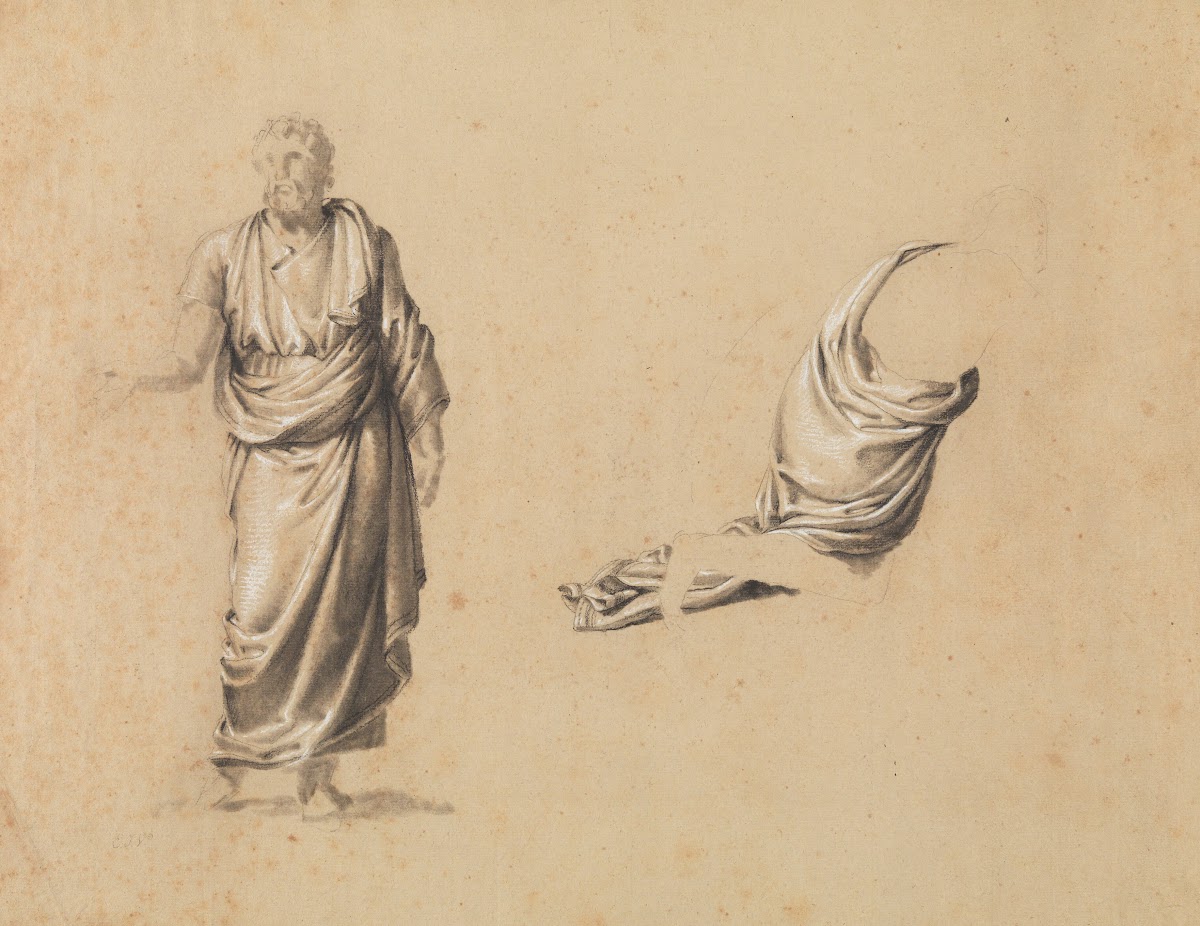 Studie van een figuur uit de klassieke oudheid 19th century