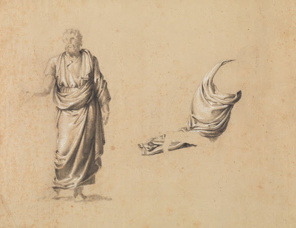 Studie van een figuur uit de klassieke oudheid 19th century
