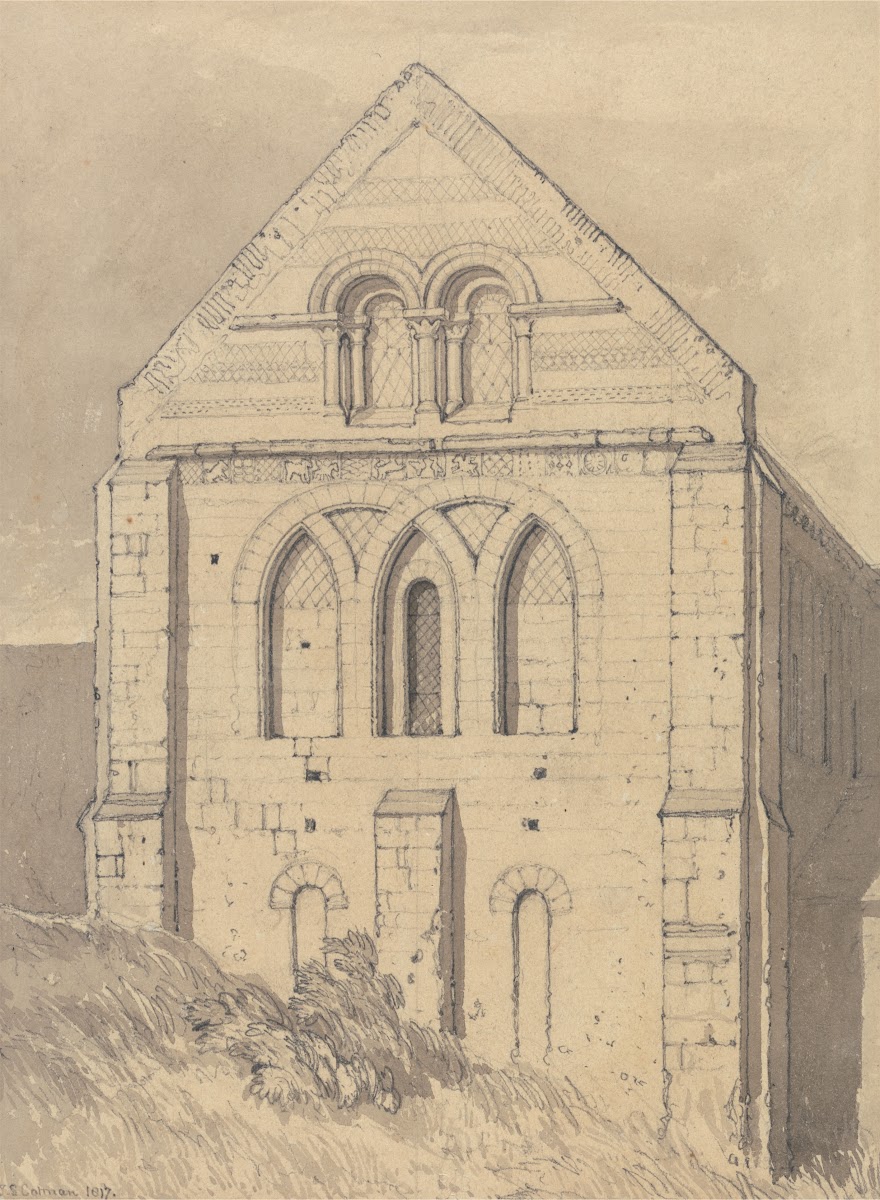 Church of Graville near Havre de Grace Normandy End of the North Transept 1817