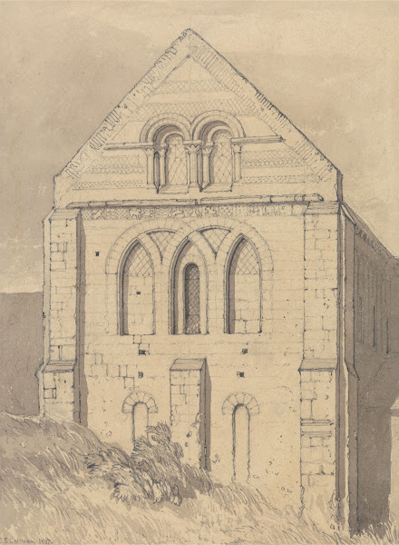 Church of Graville near Havre de Grace Normandy End of the North Transept 1817