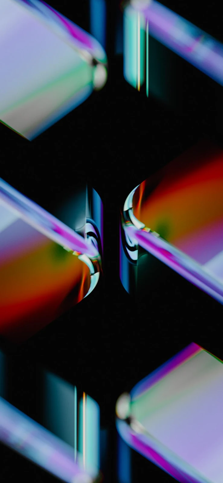 Abstract Prism Light Reflection - Abstract Digital Art Full HD iPhone Wallpaper (1090x2360)