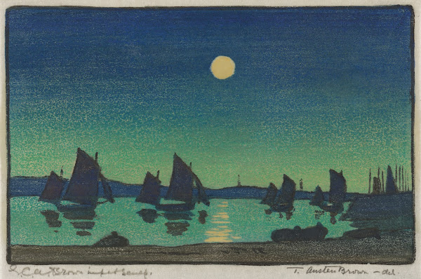 Harbour in Moonlight c 1910