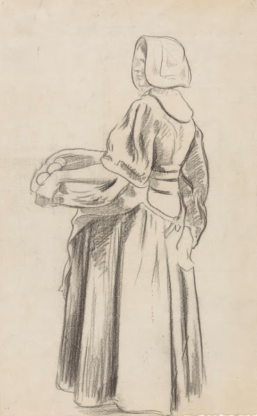 Staand Huizer Meisje Met Fruitmand 1878   1938