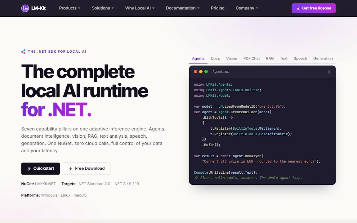 Captura de LM-Kit.NET