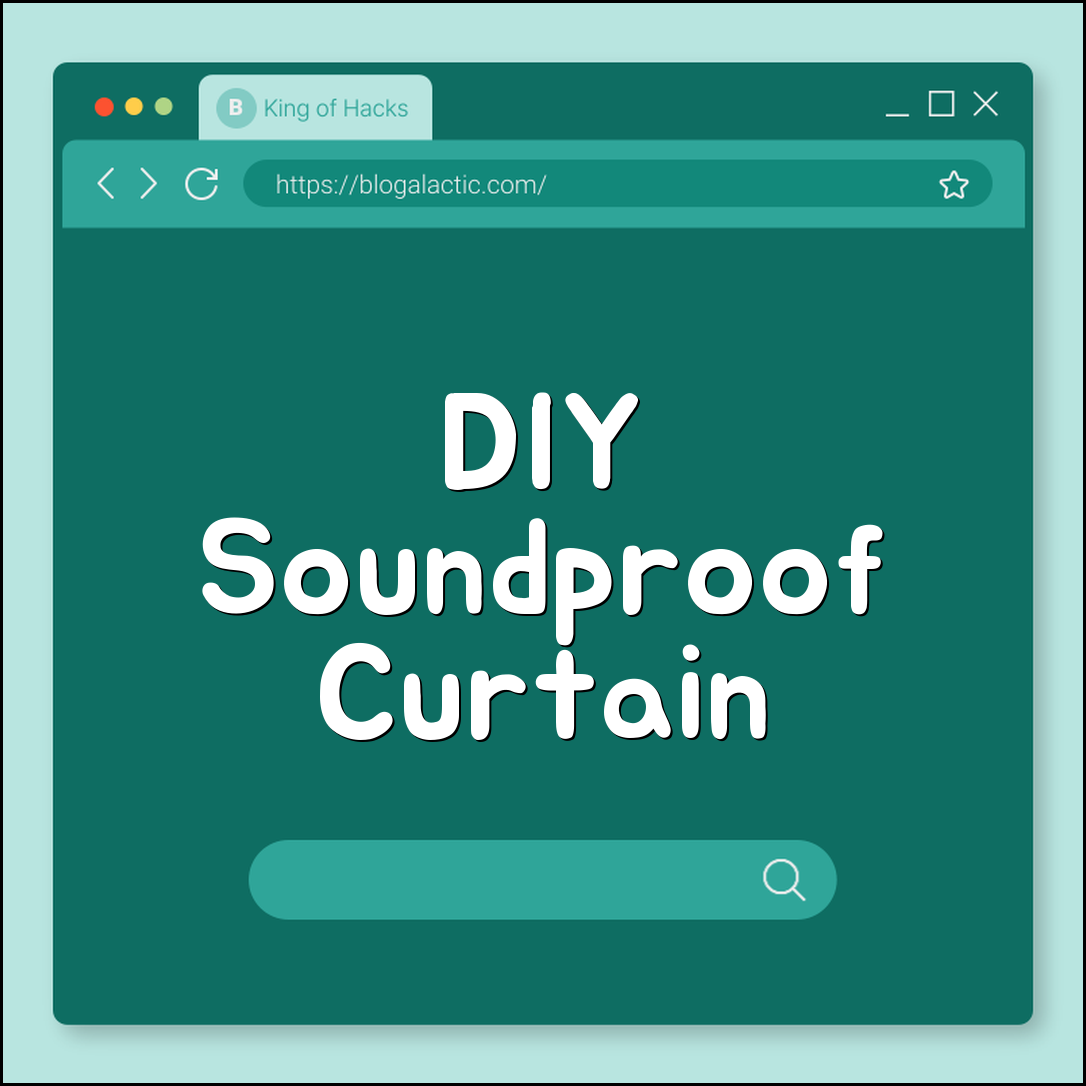 DIY soundproof curtain build (fabric, rods, noise)