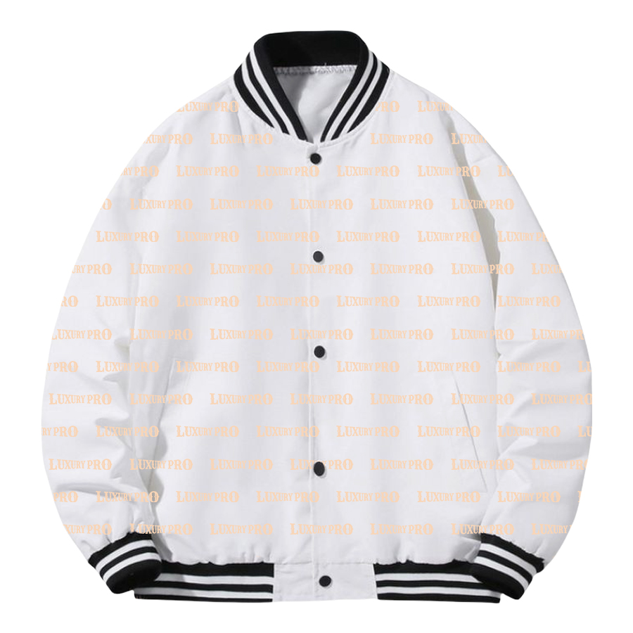 3D Button Baseball Jacket